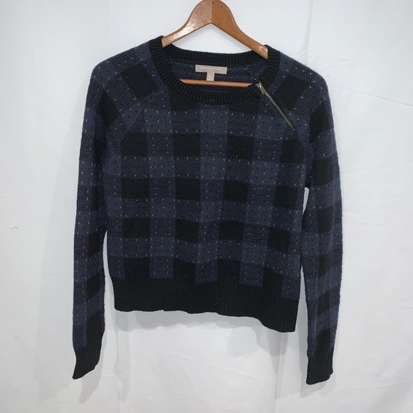 Banana Republic Sweaters - Banana republic plaid metallic cropped sweater